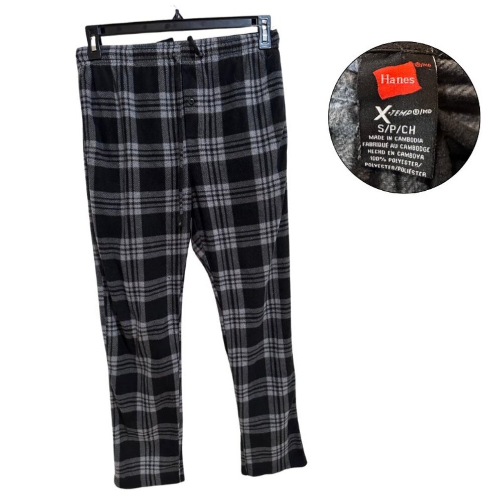 Hanes X-Temp Plaid Lounge Pants Small